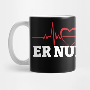Love ER Nurse Mug